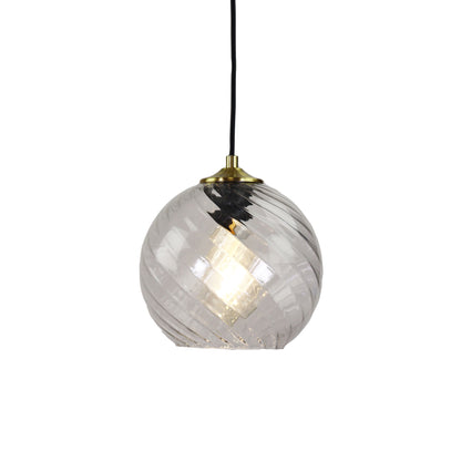 Single Clear Glass Pendant - Twist.20