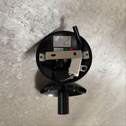 Black and Clear Glass Wall Light - Newton Wall Light Bk