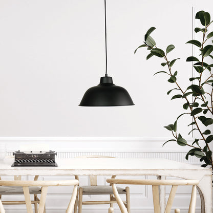 Retro Industrial Pendant Black - Forge 300