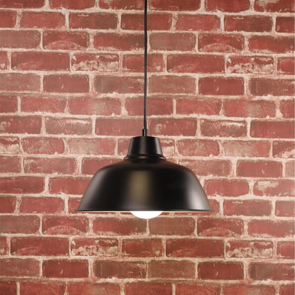 Retro Industrial Pendant Black - Forge 300