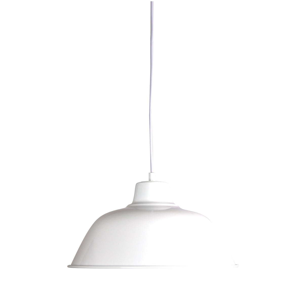 Retro Industrial Pendant White - Forge 300