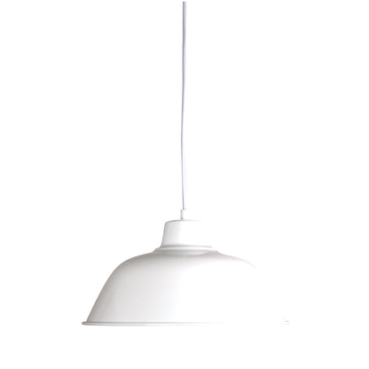 Retro Industrial Pendant White - Forge 300