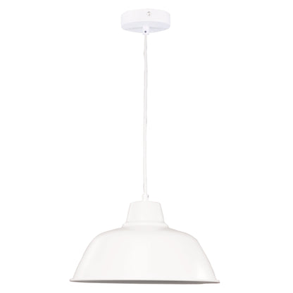 Retro Industrial Pendant White - Forge 300