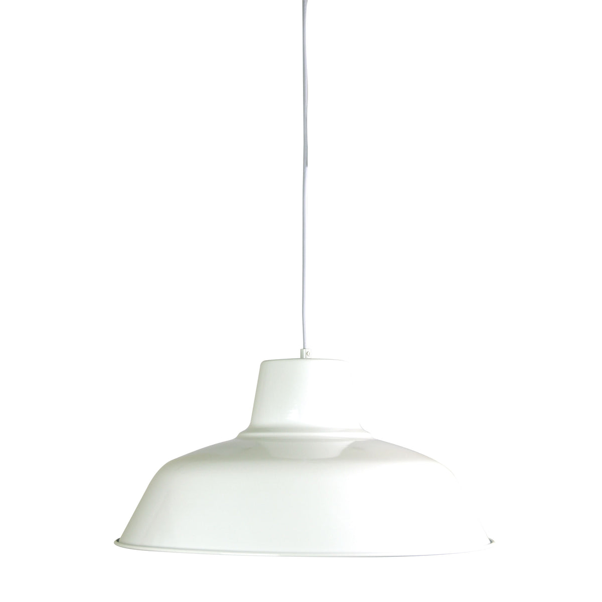 Retro Industrial Pendant White - Forge 430