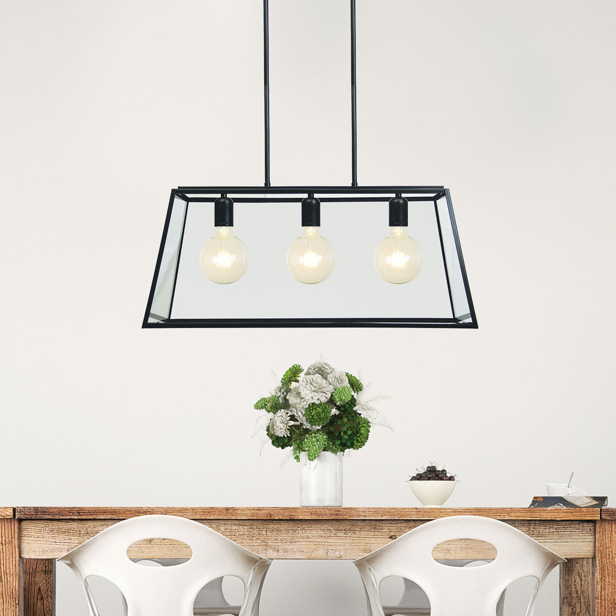 3-light 70cm Urban Retro Pendant - Eaton 70