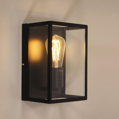 Urban Retro Wall Light with Clear Glass - Eaton Wall