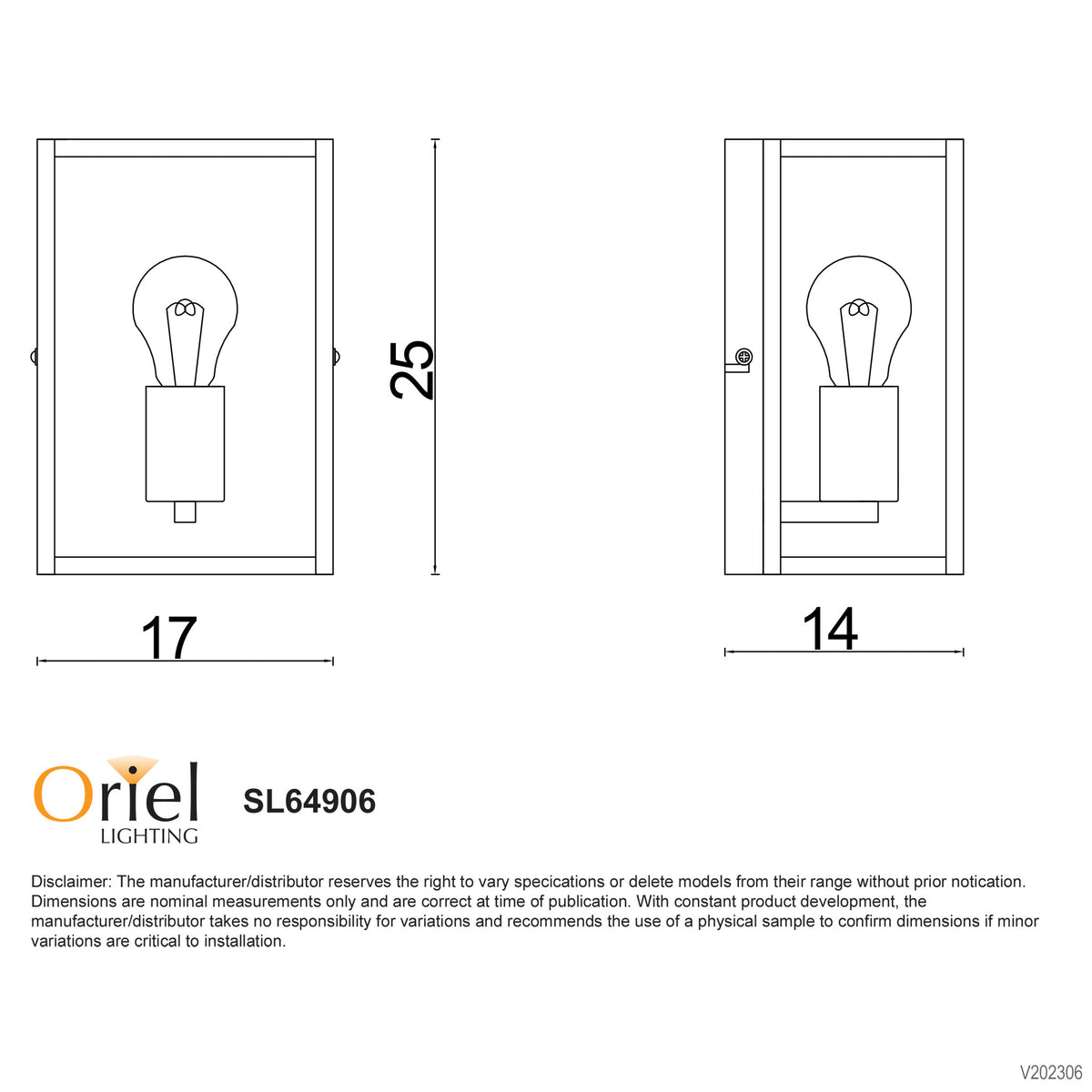 Urban Retro Wall Light with Clear Glass - Eaton Wall