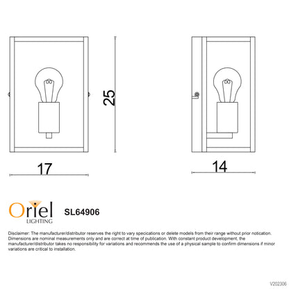 Urban Retro Wall Light with Clear Glass - Eaton Wall