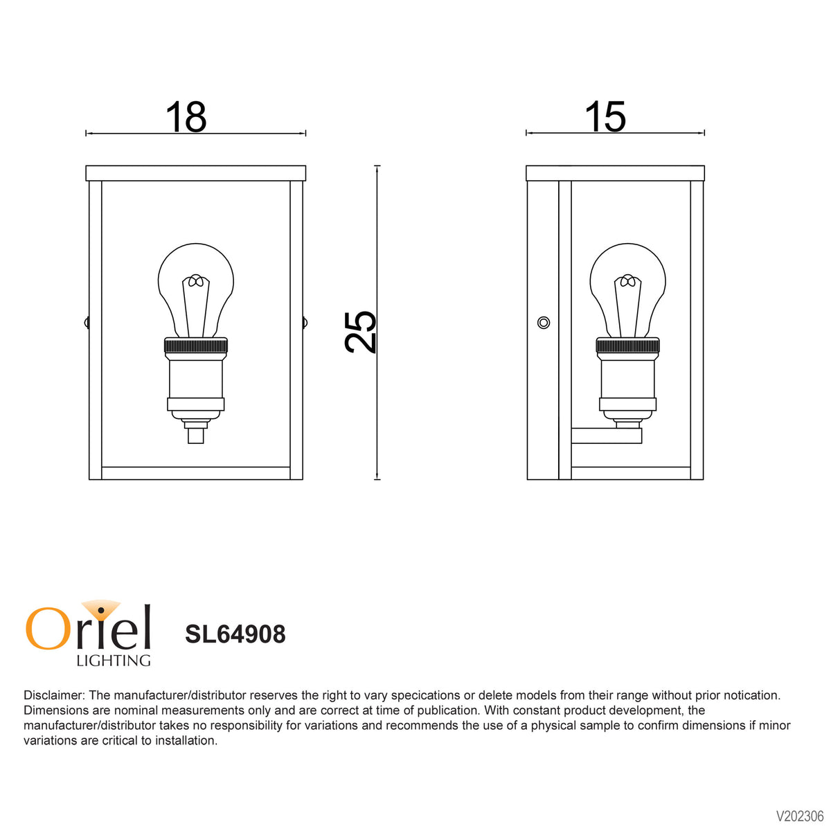 Brushed Chrome Hamptons Style Outdoor Wall Sconce - Oakland Brushed Chrome