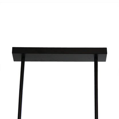 6 Light Urban Retro Pendant Black - Southport.100