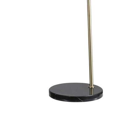 Arc Floor Lamp with Marble Base - Marmo Antique Brass