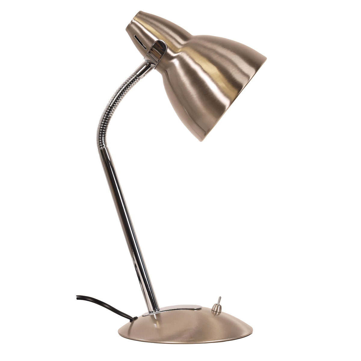 Classic Gooseneck Task Lamp - Trax Brushed Chrome