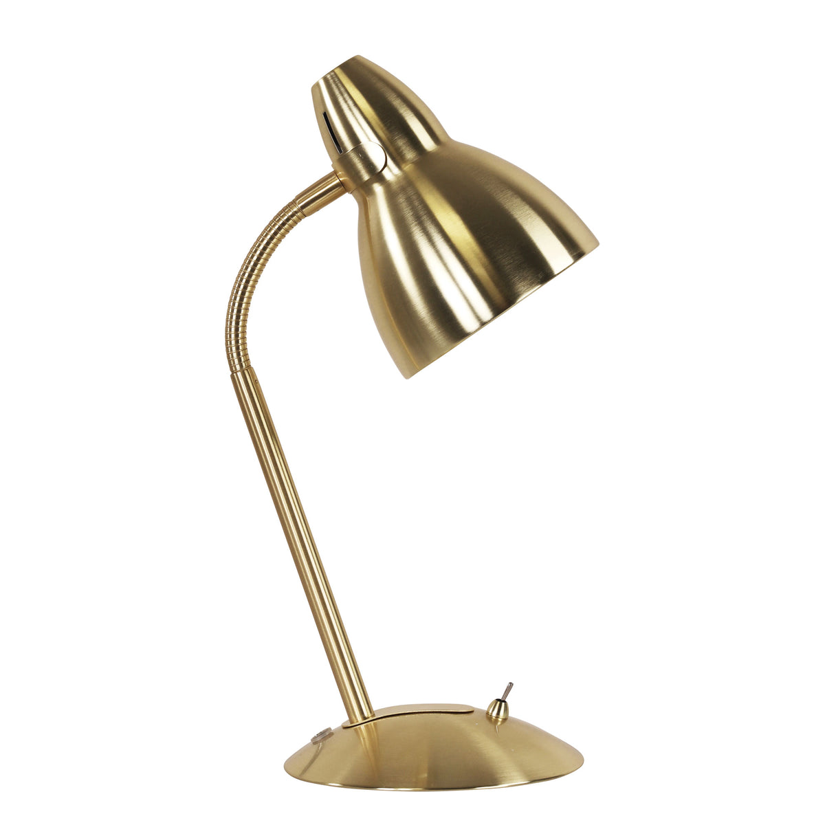 Classic Gooseneck Task Lamp - Trax Satin Brass