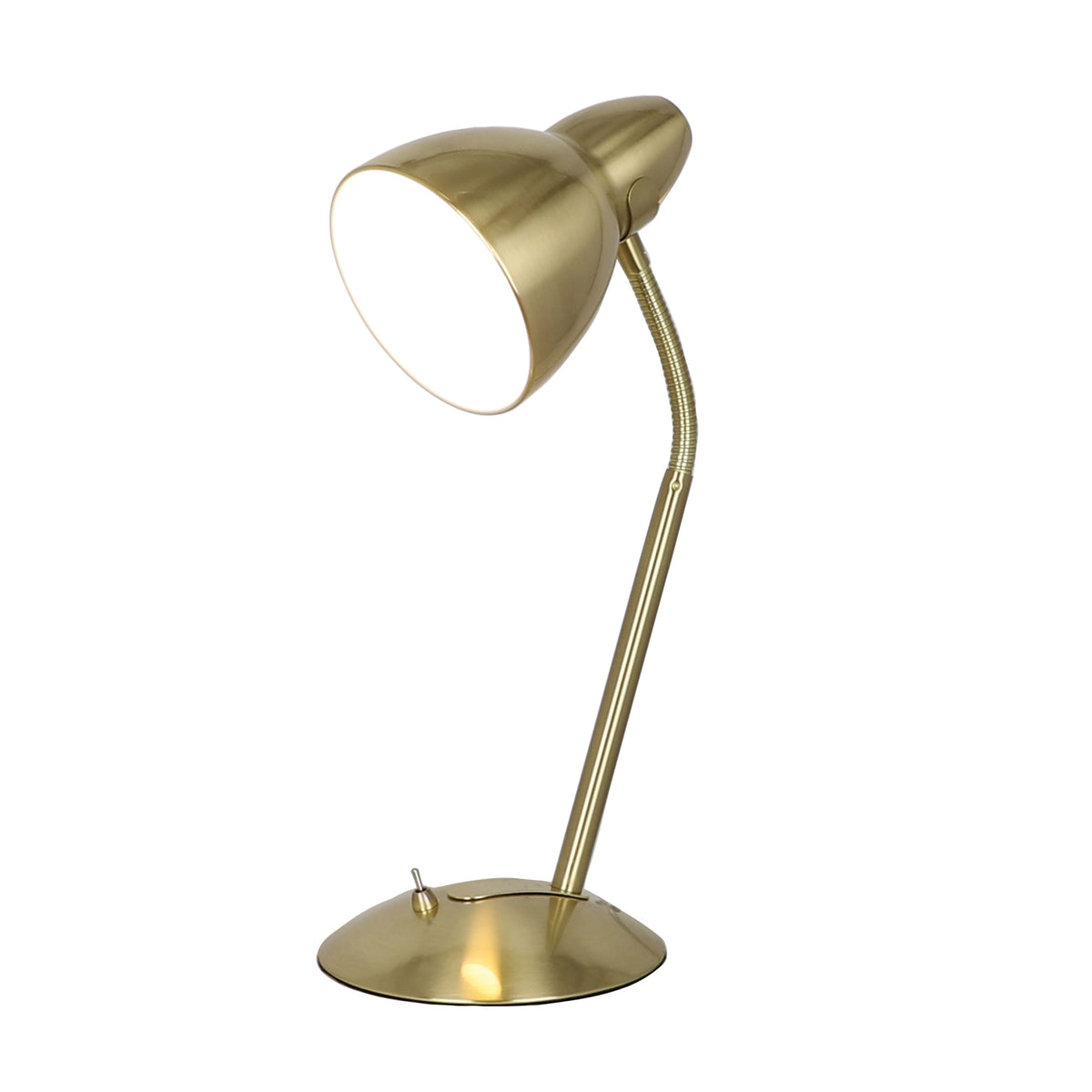 Classic Gooseneck Task Lamp - Trax Satin Brass