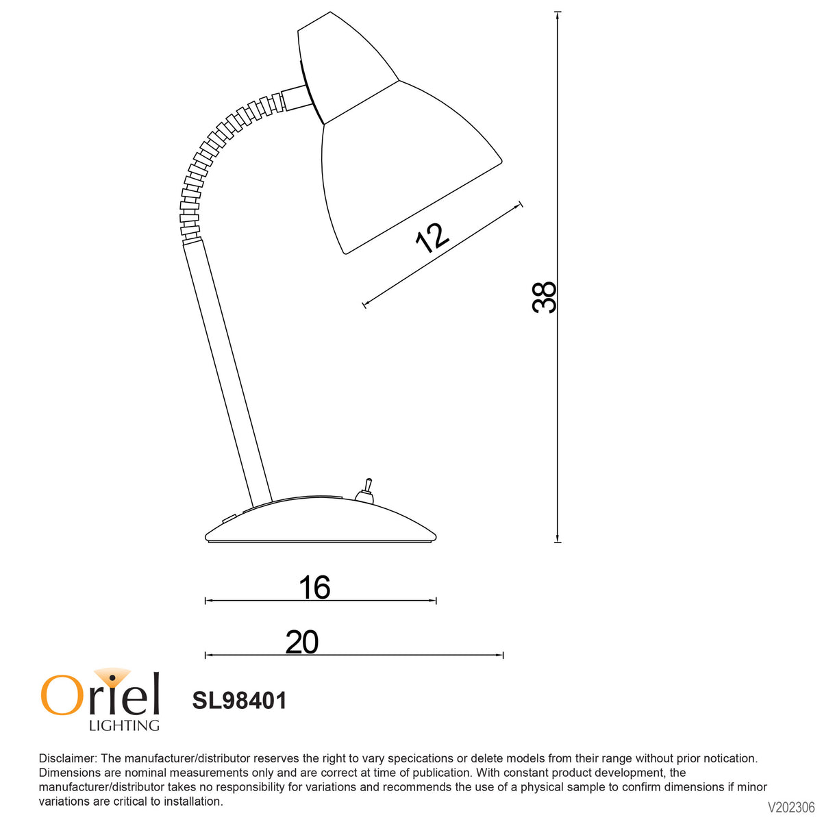 Classic Gooseneck Task Lamp - Trax Brushed Chrome