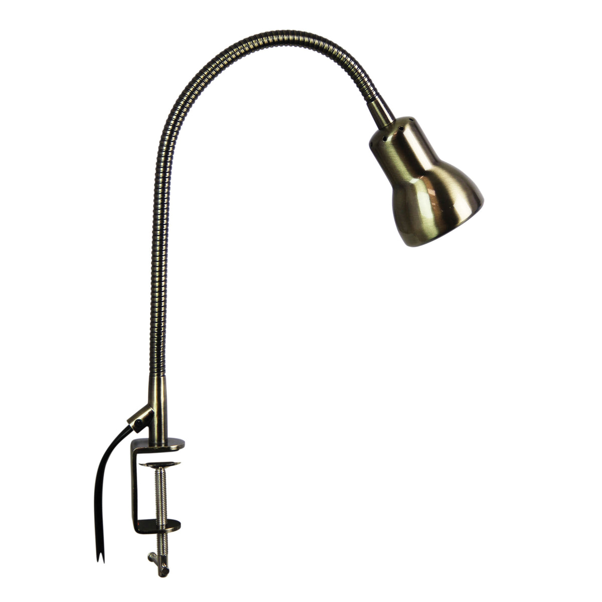 Gooseneck Clamp Lamp Antique Brass - Scope Antique Brass