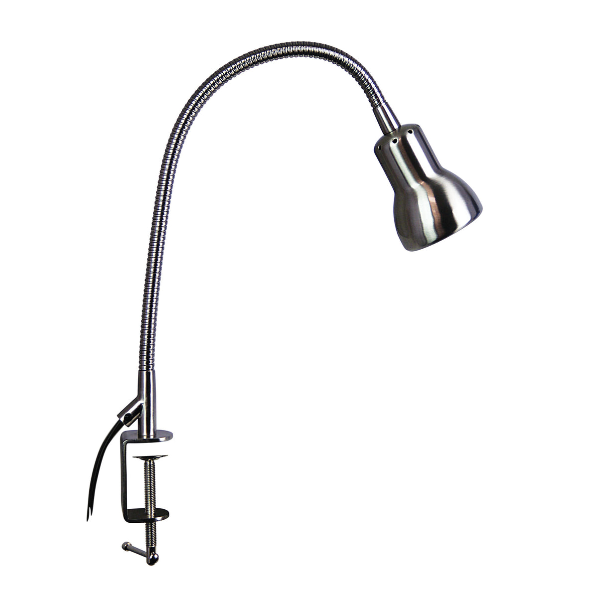 Gooseneck Clamp Lamp Brushed Chrome - Scope Brushed Chrome