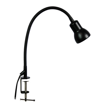 Adjustable Gooseneck Clamp Lamp Black - Scope Black