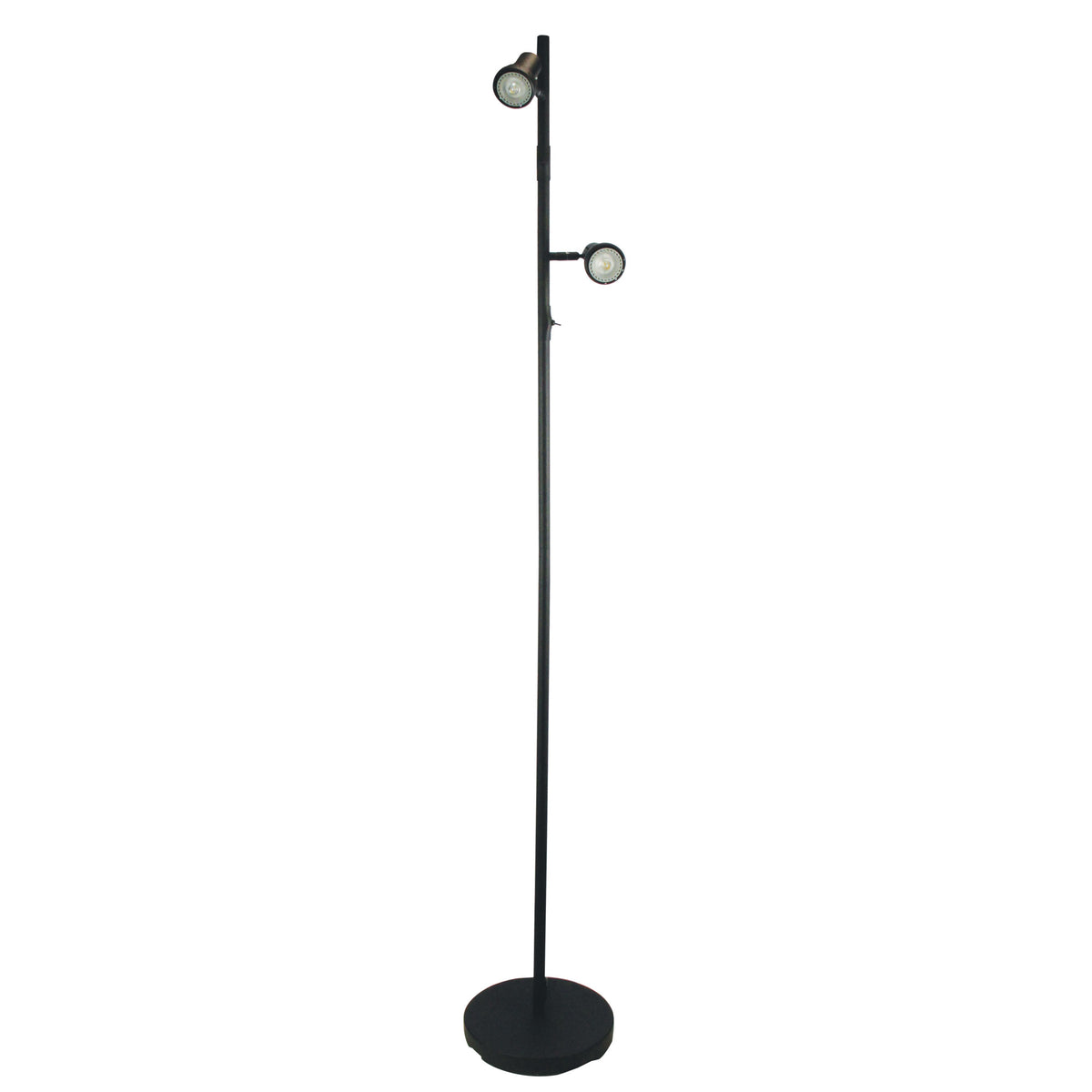 Twin Adjustable Floor Lamp - Daxam LED Black