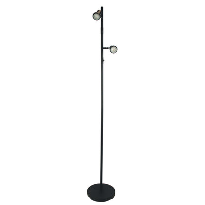 Twin Adjustable Floor Lamp - Daxam LED Black