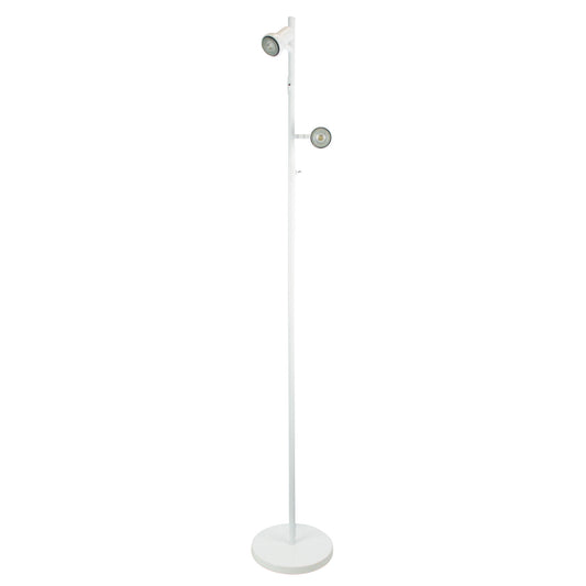 Twin Adjustable Floor Lamp White - Daxam LED White