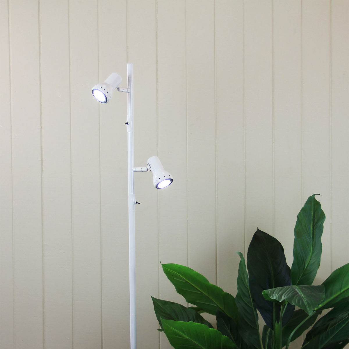 Twin Adjustable Floor Lamp White - Daxam LED White
