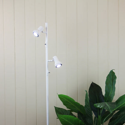 Twin Adjustable Floor Lamp White - Daxam LED White