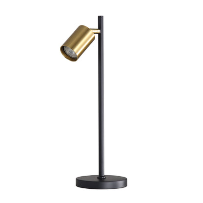 Desk Lamp Black and Satin Brass - Ponte Desk Bk/sb