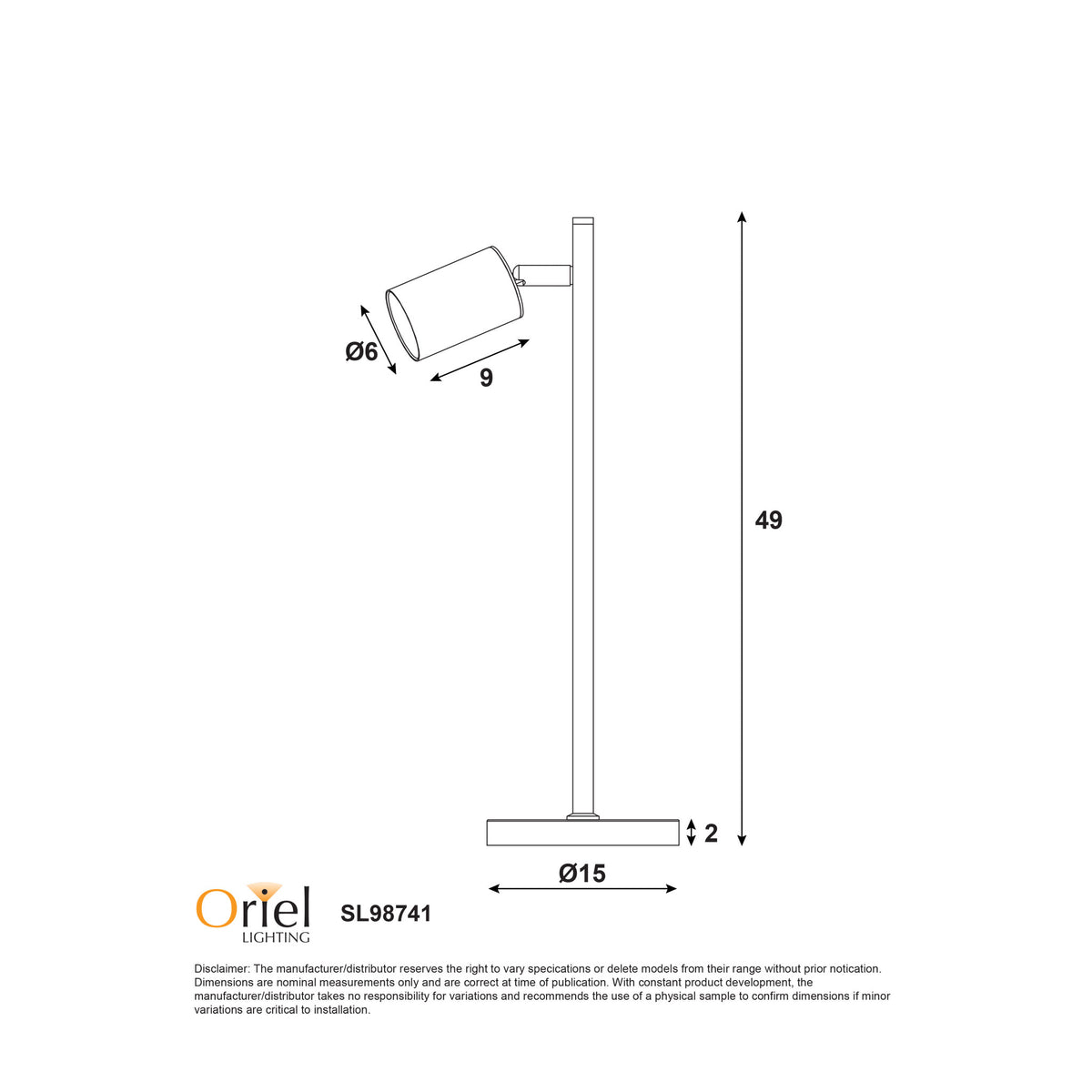 Desk Lamp Black and Satin Brass - Ponte Desk Bk/sb