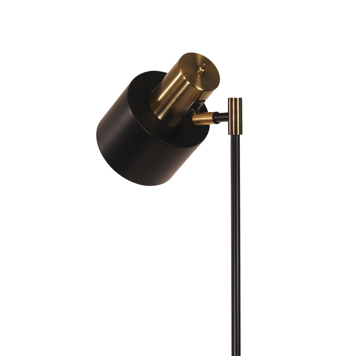 Mid-Century Task Lamp Black and Antique Brass - Ari Desk Lamp Ab