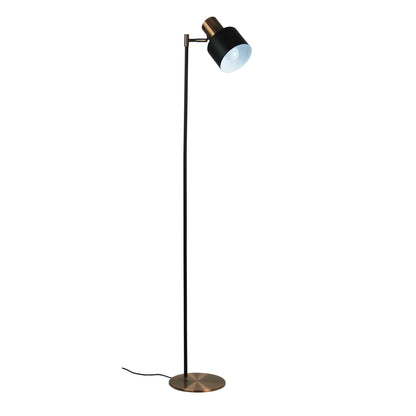 Mid-Century Task Lamp Black and Brushed Copper - Ari Floor Co