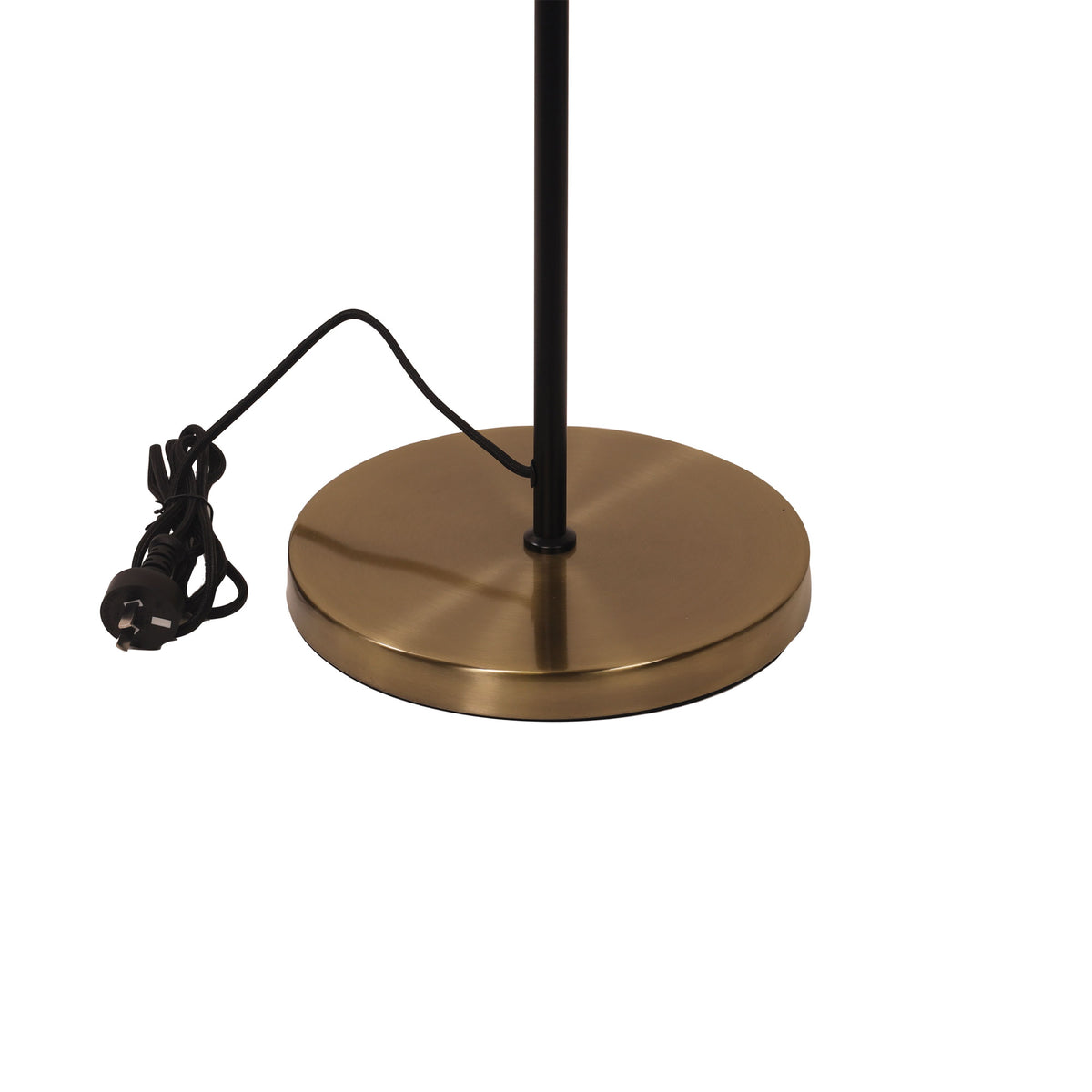 Mid-Century Task Lamp Black and Antique Brass - Ari Twin Floor Ab