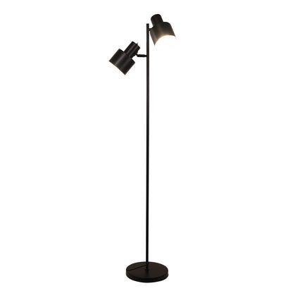 Mid-Century Task Lamp Black - Ari Twin Floor Bk