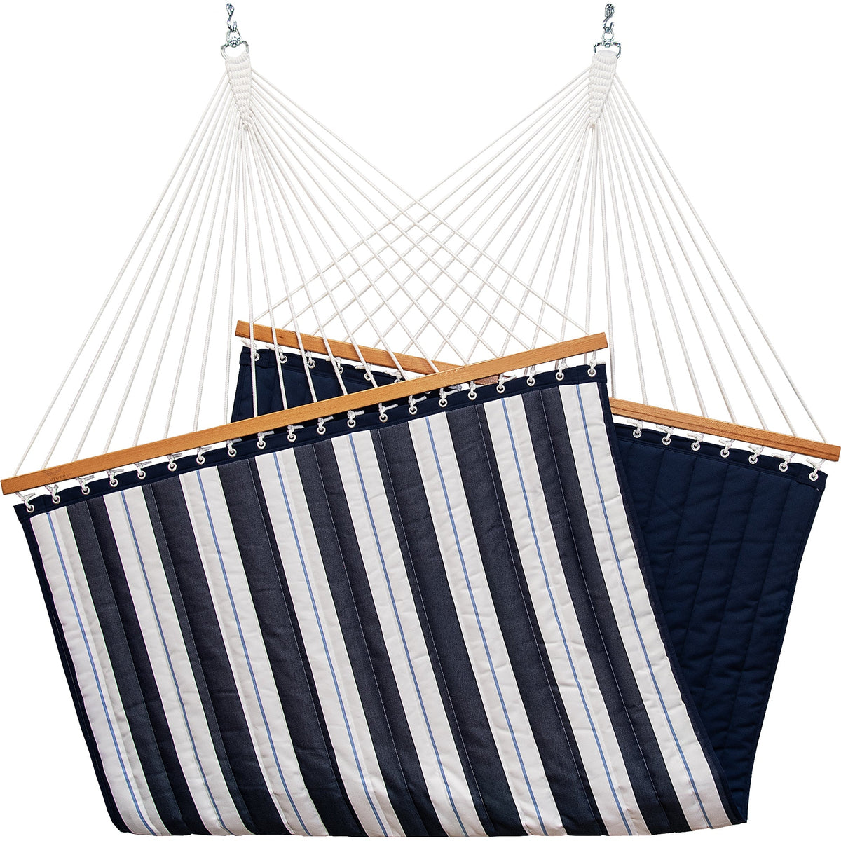 Vivere Sunbrella Quilted Spreader Bar Hammock (Double) - Harbor