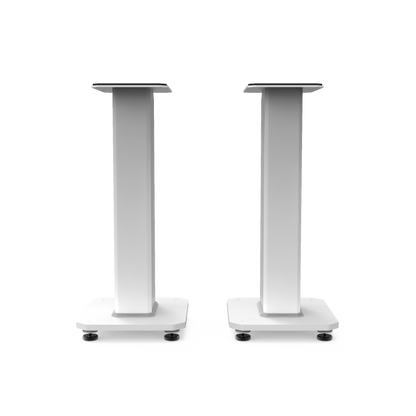Kanto SX22W 22" Tall Fillable Speaker Stands with Isolation Feet - Pair, White