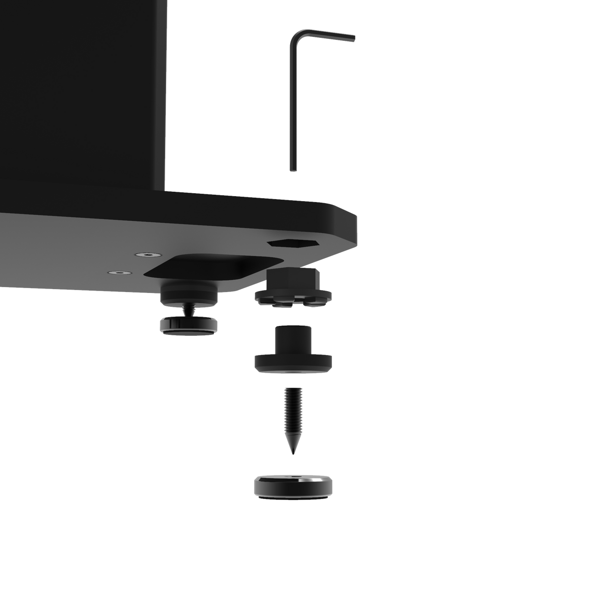 Kanto SX26 26" Tall Fillable Speaker Stands with Isolation Feet - Pair, Black