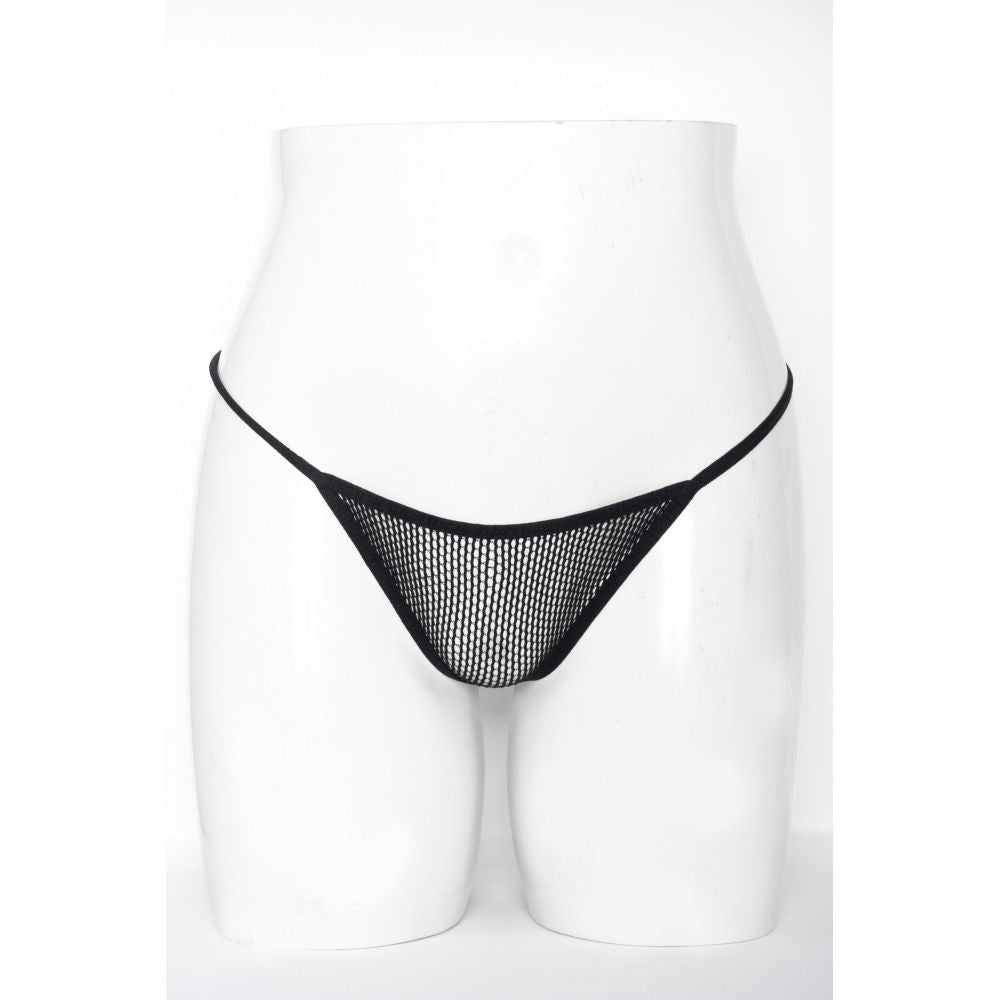Mesh Net G-String Black