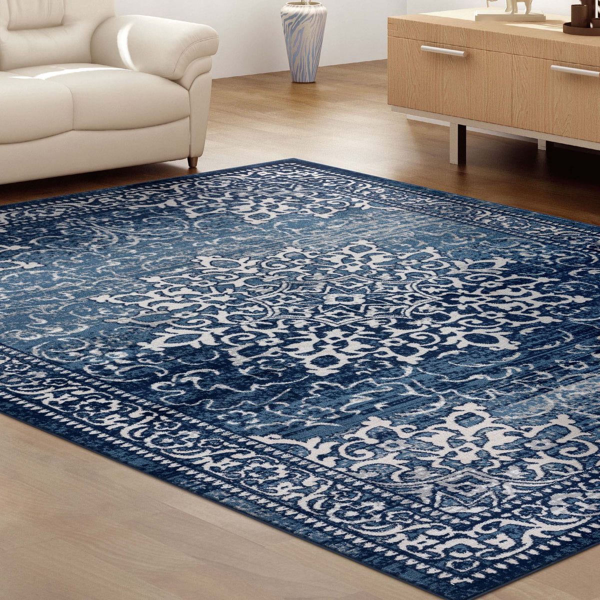 Sahara 892 Navy Rug