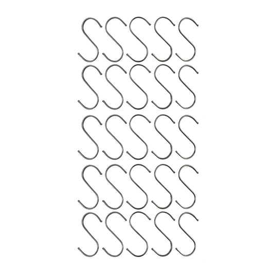 Stainless Steel Hanging S Hooks 12cm X 6cm 25 Pieces