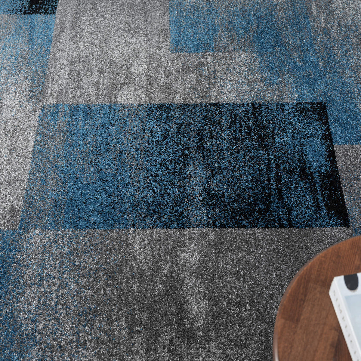 Slate 766 Blue Contemporary Rug