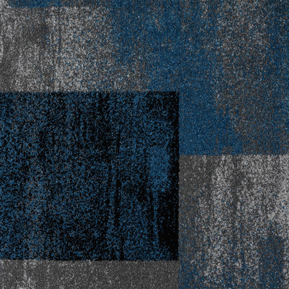 Slate 766 Blue Contemporary Rug