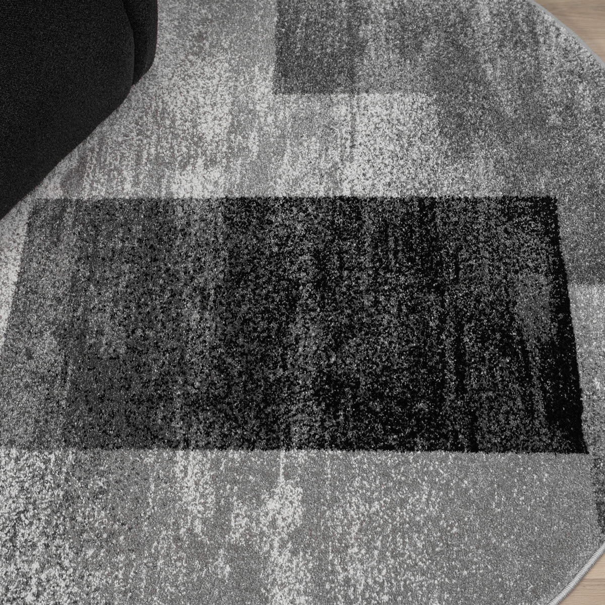 Slate 766 Grey Contemporary Round Rug