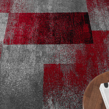 Slate 766 Red Contemporary Rug