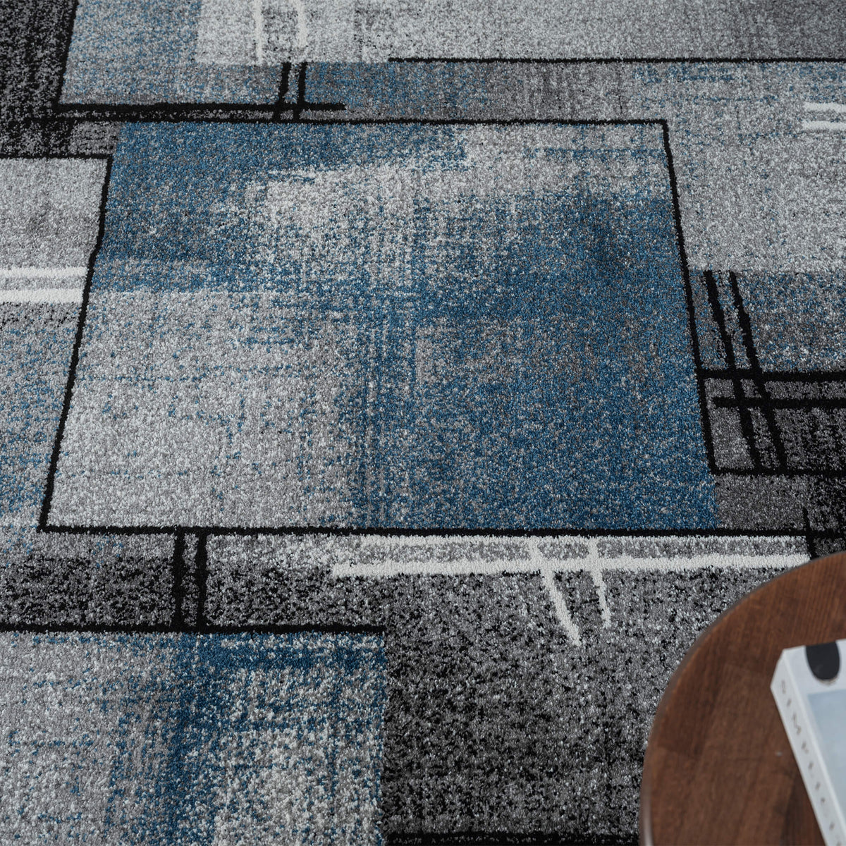 Slate 768 Blue Contemporary Rug