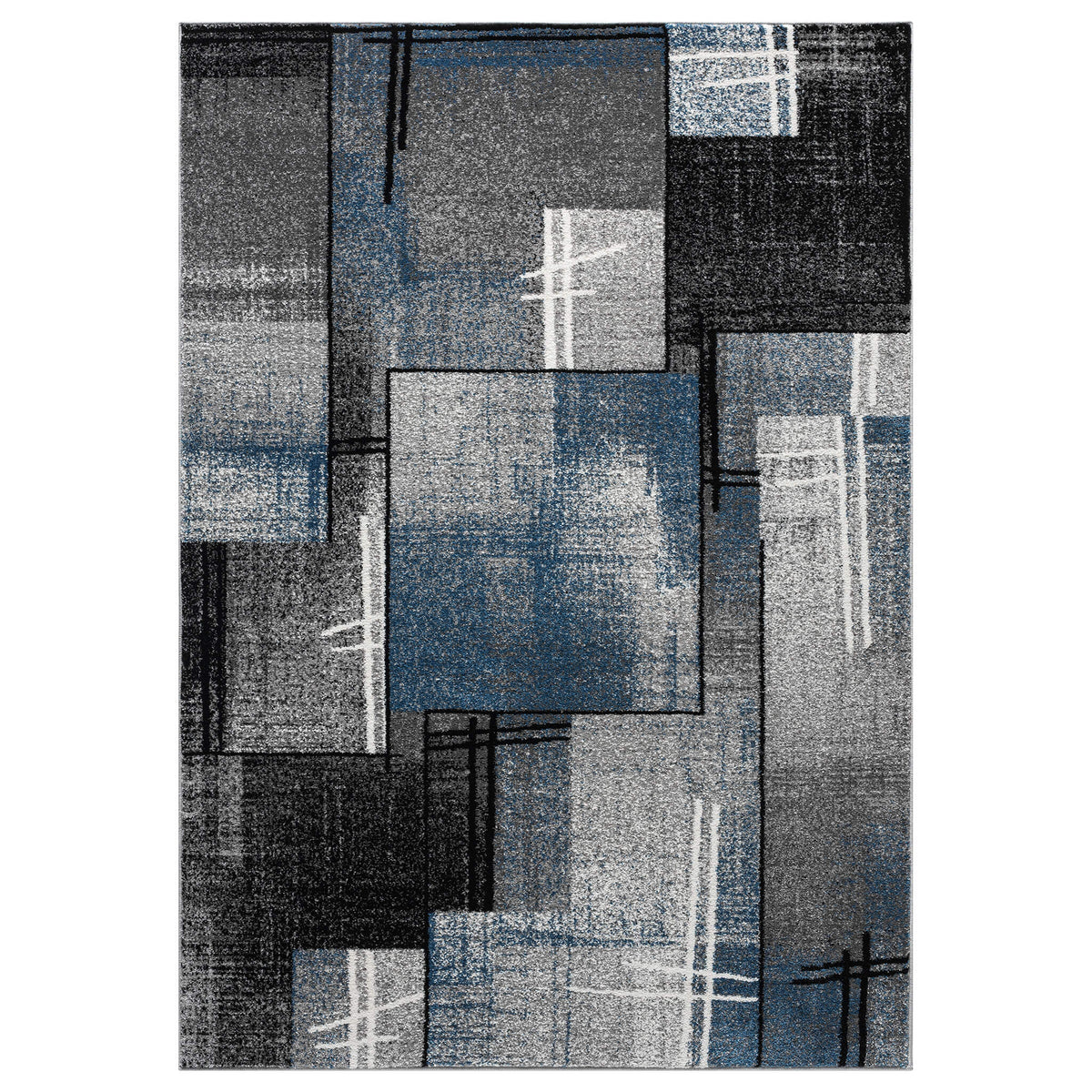 Slate 768 Blue Contemporary Rug