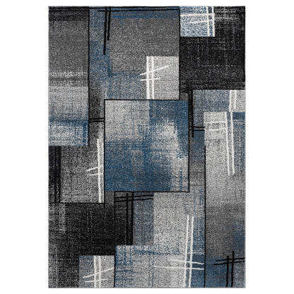 Slate 768 Blue Contemporary Rug