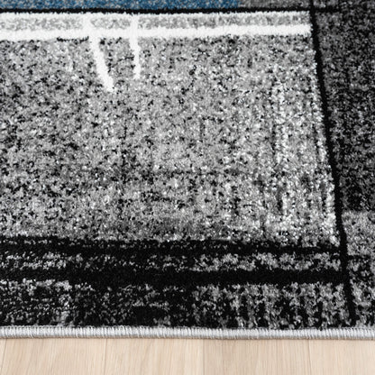Slate 768 Blue Contemporary Rug