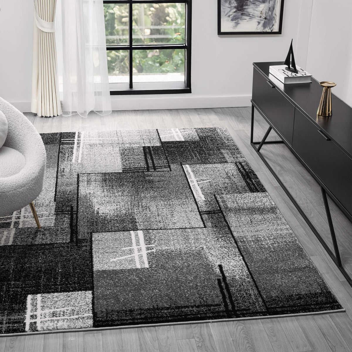 Slate 768 Grey Contemporary Rug