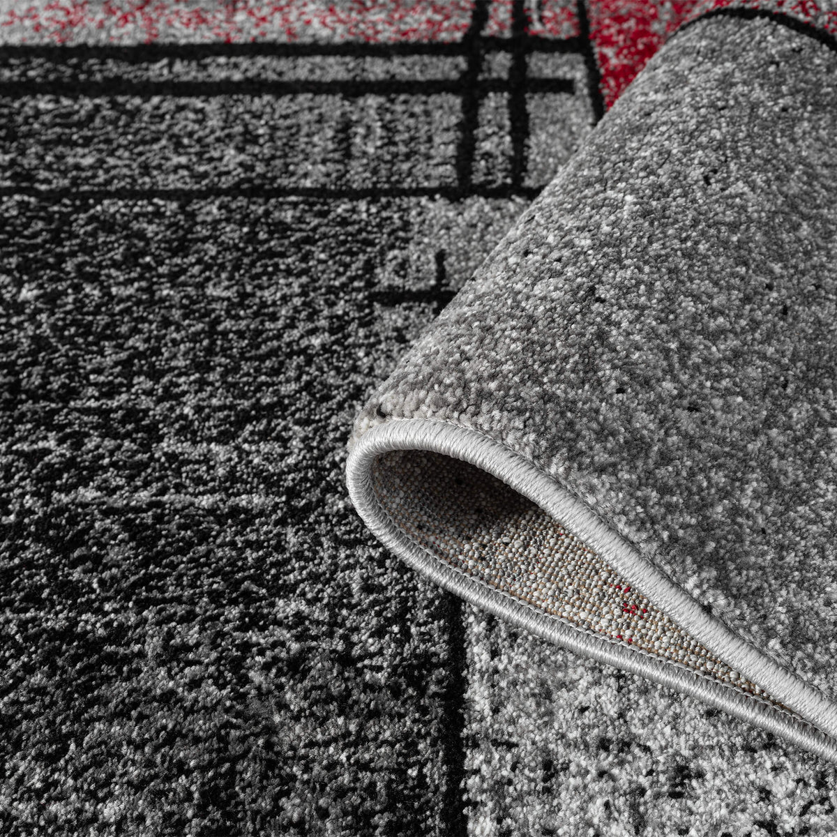 Slate 768 Red Contemporary Rug
