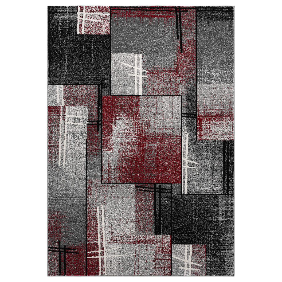 Slate 768 Red Contemporary Rug